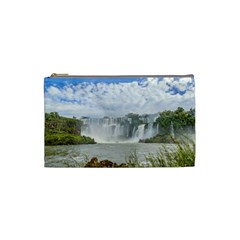 Waterfalls Landscape At Iguazu Park Cosmetic Bag (small)  by dflcprints