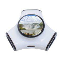 Waterfalls Landscape At Iguazu Park 3-port Usb Hub by dflcprints