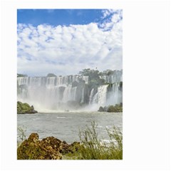 Waterfalls Landscape At Iguazu Park Large Garden Flag (two Sides)