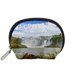 Waterfalls Landscape At Iguazu Park Accessory Pouches (small) 