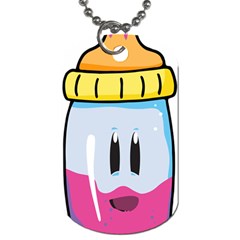 Purp Baby Bottle Dog Tag (two Sides)