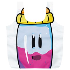 Purp Baby Bottle Full Print Recycle Bags (l) 