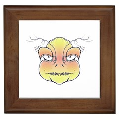 Angry Monster Portrait Drawing Framed Tiles