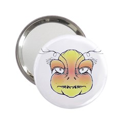 Angry Monster Portrait Drawing 2 25  Handbag Mirrors by dflcprints