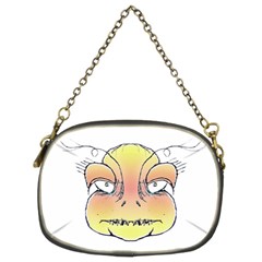 Angry Monster Portrait Drawing Chain Purses (two Sides)  by dflcprints