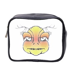 Angry Monster Portrait Drawing Mini Toiletries Bag 2-side by dflcprints