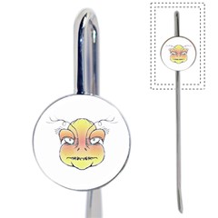 Angry Monster Portrait Drawing Book Mark by dflcprints