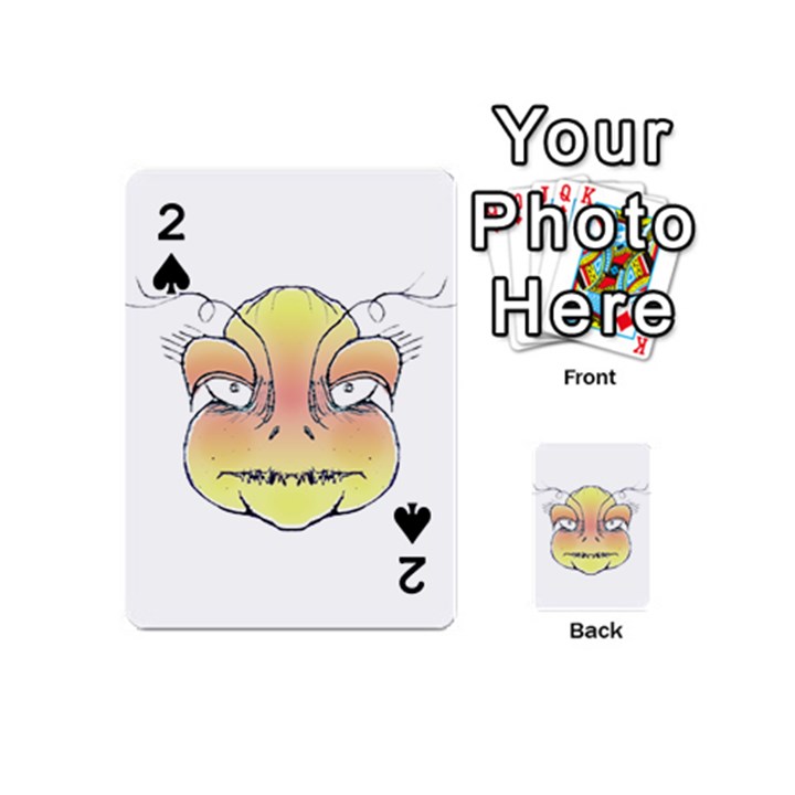 Angry Monster Portrait Drawing Playing Cards 54 (Mini) 