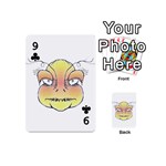 Angry Monster Portrait Drawing Playing Cards 54 (Mini)  Front - Club9