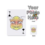 Angry Monster Portrait Drawing Playing Cards 54 (Mini)  Front - Spade7