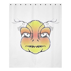 Angry Monster Portrait Drawing Shower Curtain 60  X 72  (medium) 