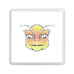 Angry Monster Portrait Drawing Memory Card Reader (square) 