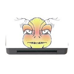 Angry Monster Portrait Drawing Memory Card Reader With Cf