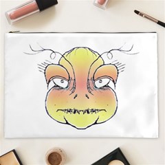 Angry Monster Portrait Drawing Cosmetic Bag (xxl)  by dflcprints