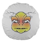 Angry Monster Portrait Drawing Large 18  Premium Round Cushions Front