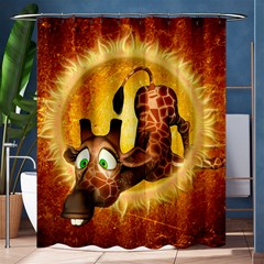 I m Waiting For You, Cute Giraffe Shower Curtain 60  X 72  (medium) 