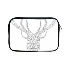 Modern Geometric Christmas Deer Illustration Apple Ipad Mini Zipper Cases