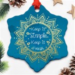 let start  Snowflake Ornament (Two Sides) Back