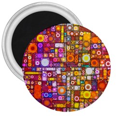 Circles City 3  Magnets by KirstenStar