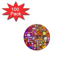 Circles City 1  Mini Magnets (100 Pack) 