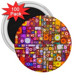 Circles City 3  Magnets (100 Pack)