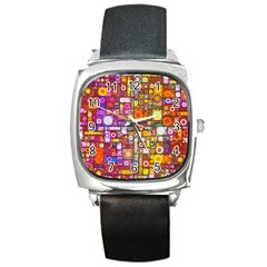 Circles City Square Metal Watches