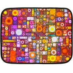 Circles City Double Sided Fleece Blanket (mini) 