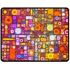 Circles City Fleece Blanket (medium)  by KirstenStar