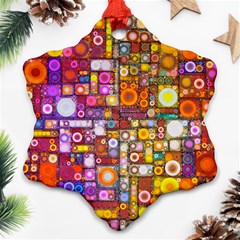 Circles City Snowflake Ornament (2-side)