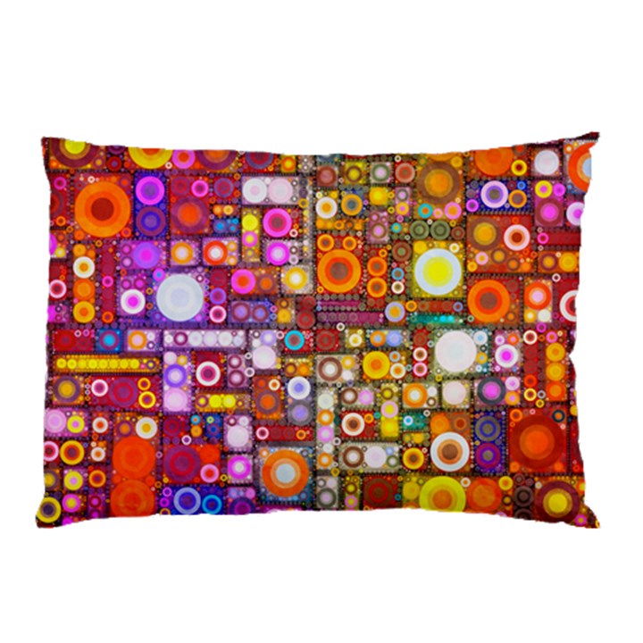 Circles City Pillow Cases (Two Sides)