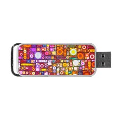 Circles City Portable Usb Flash (one Side) by KirstenStar