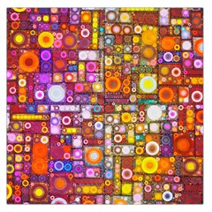 Circles City Large Satin Scarf (square)