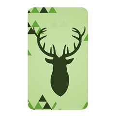 Modern Geometric Black And Green Christmas Deer Memory Card Reader by Dushan