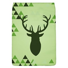 Modern Geometric Black And Green Christmas Deer Flap Covers (l) 