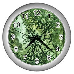 Jungle View At Iguazu National Park Wall Clocks (silver) 