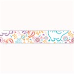 Cute pastel tones elephant pattern Small Bar Mats 24 x4  Bar Mat