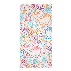 Cute Pastel Tones Elephant Pattern Shower Curtain 36  X 72  (stall) 