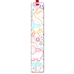 Cute Pastel Tones Elephant Pattern Large Book Marks