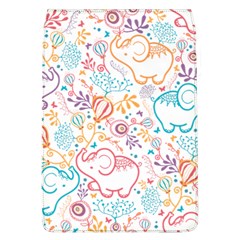 Cute Pastel Tones Elephant Pattern Flap Covers (l) 