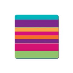 Jagged stripes Magnet (Square)