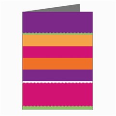 Jagged Stripes Greeting Cards (pkg Of 8) by LalyLauraFLM