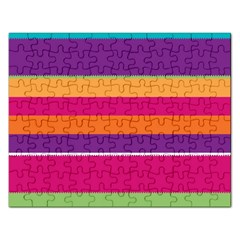 Jagged Stripes Jigsaw Puzzle (rectangular) by LalyLauraFLM