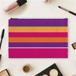 Jagged stripes Cosmetic Bag (Large) Front