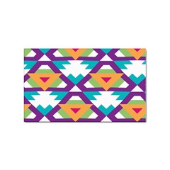 Triangles And Other Shapes Pattern Sticker Rectangular (10 Pack)