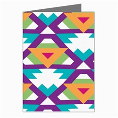 Triangles And Other Shapes Pattern Greeting Card