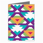 Triangles and other shapes pattern Greeting Card Left