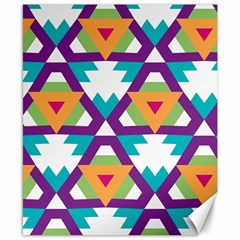 Triangles And Other Shapes Pattern Canvas 8  X 10 