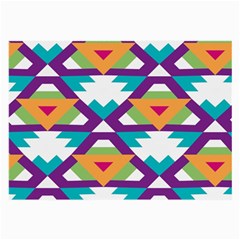 Triangles And Other Shapes Pattern Large Glasses Cloth (2 Sides)