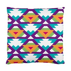 Triangles And Other Shapes Pattern Standard Cushion Case (two Sides) by LalyLauraFLM