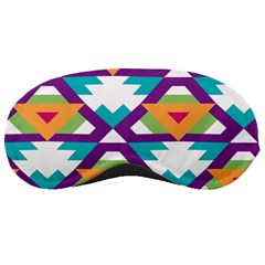 Triangles And Other Shapes Pattern Sleeping Mask by LalyLauraFLM